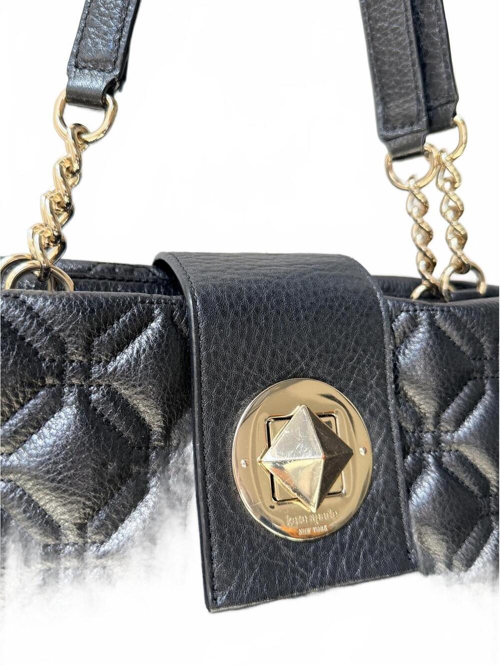 Kate Spade Black Quilted Leather Shoulder Bag - Picture 3 of 9